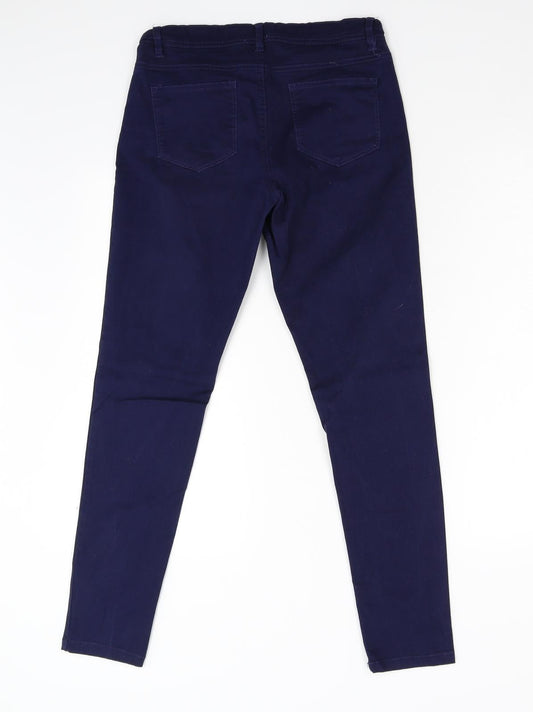 Originals Womens Blue  Denim Skinny Jeans Size 10 L28 in