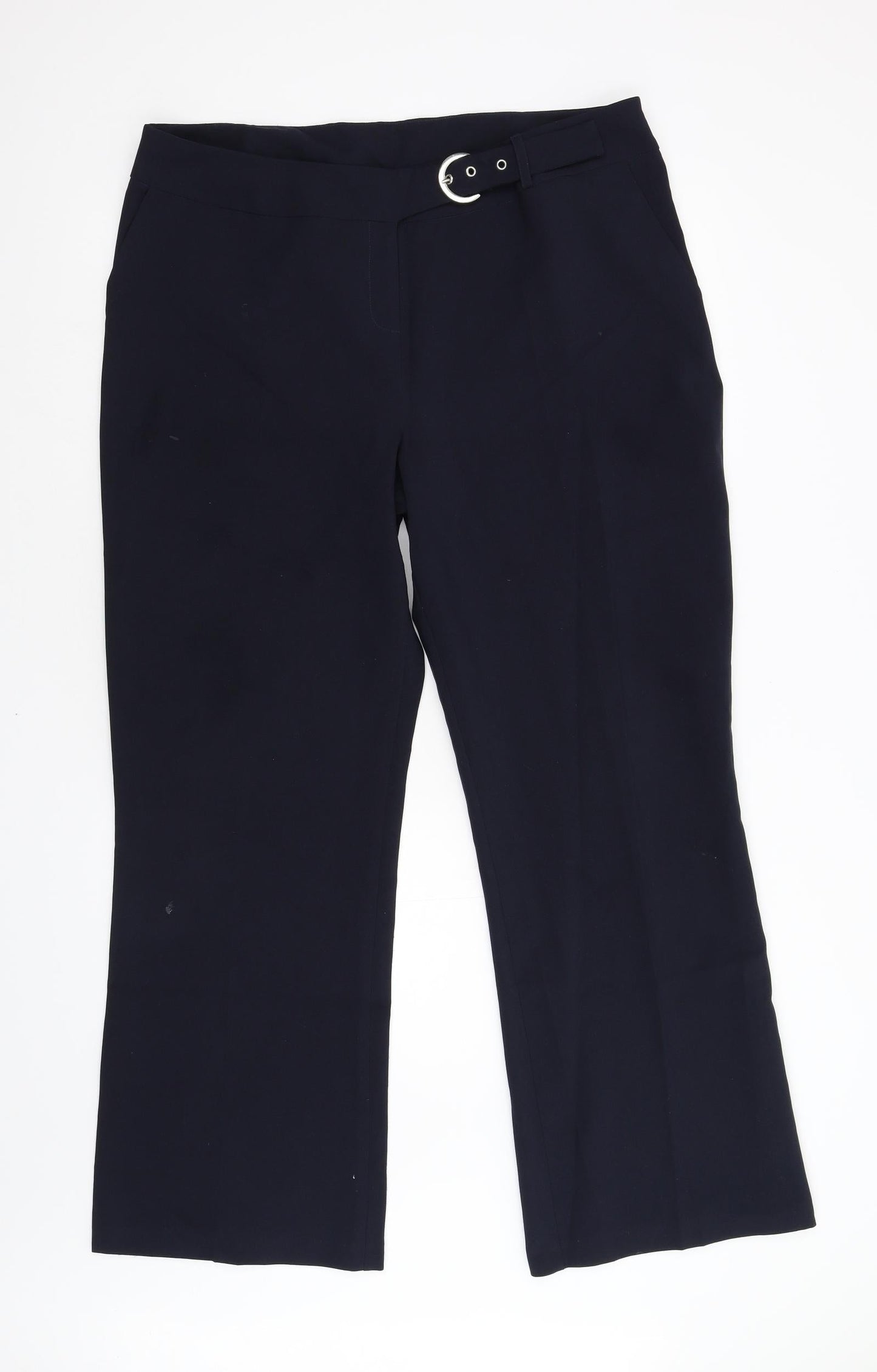 Evie Womens Blue   Trousers  Size 16 L31 in
