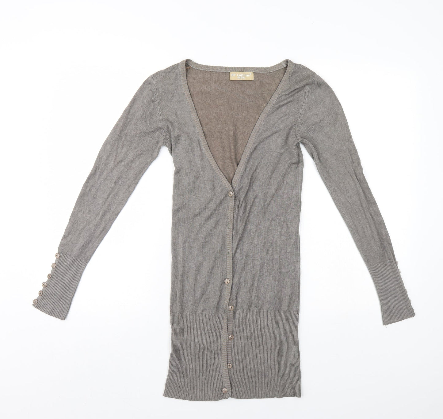 By Laetitia Womens Beige   Cardigan Jumper   - By Laetitia - Longline Cardigan