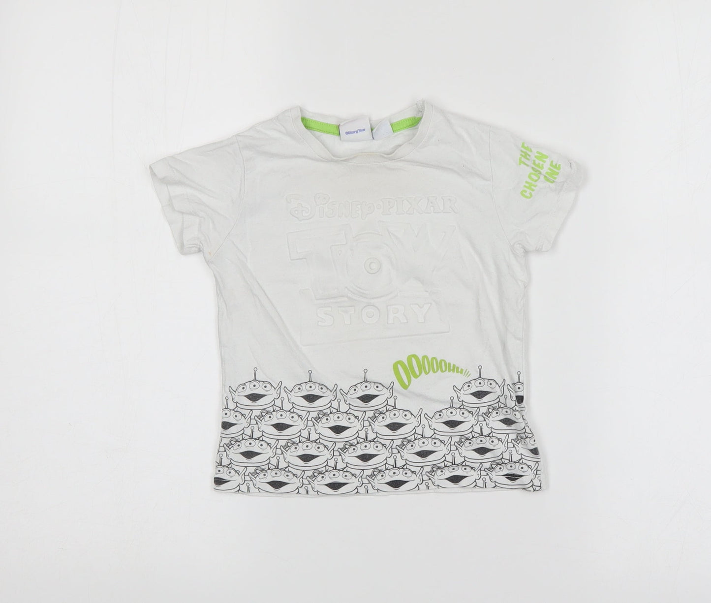 Preworn  White   Basic T-Shirt Size 18-24 Months  - Toy Story
