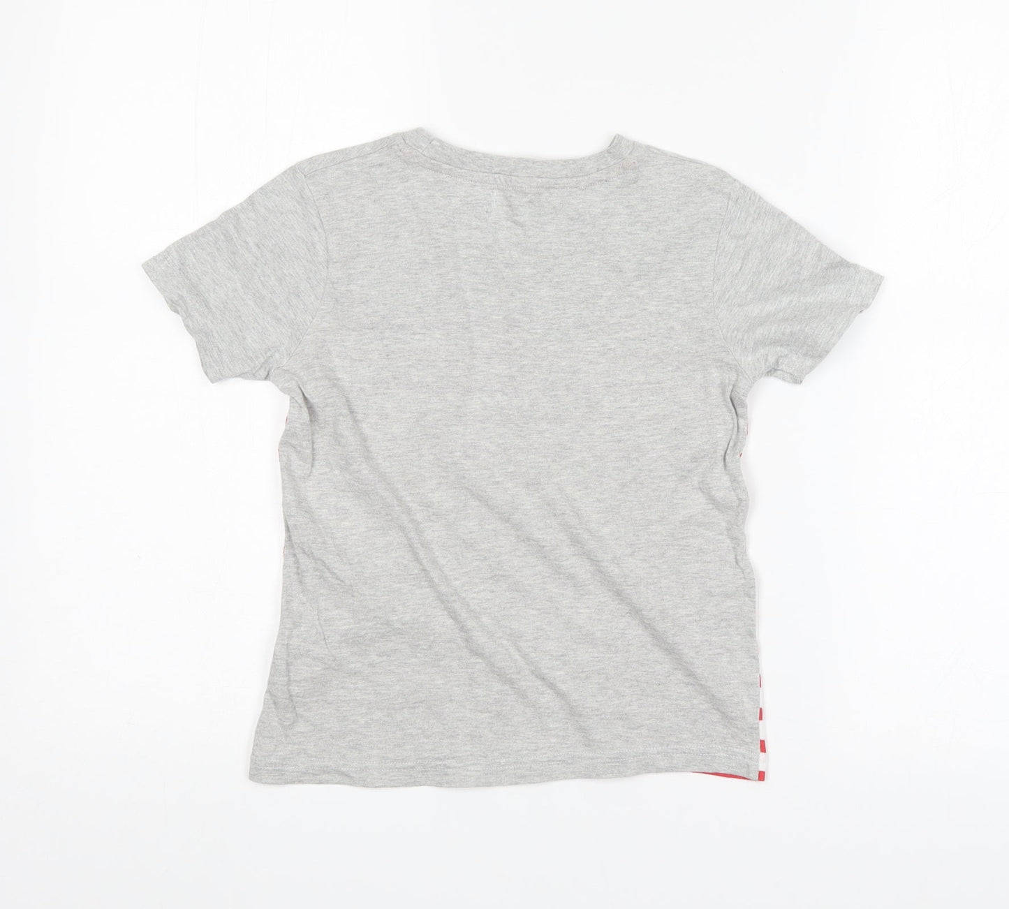 F&F Boys Grey Striped  Basic T-Shirt