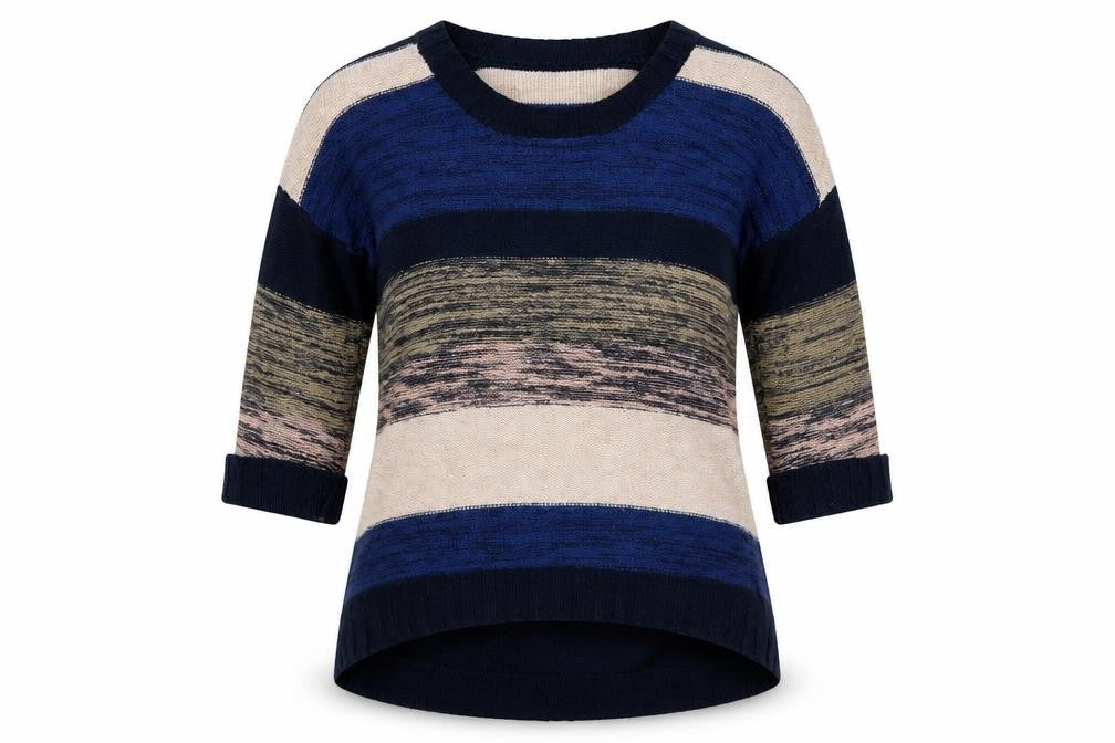 H&M Womens Multicoloured Striped  Pullover Jumper Size XS