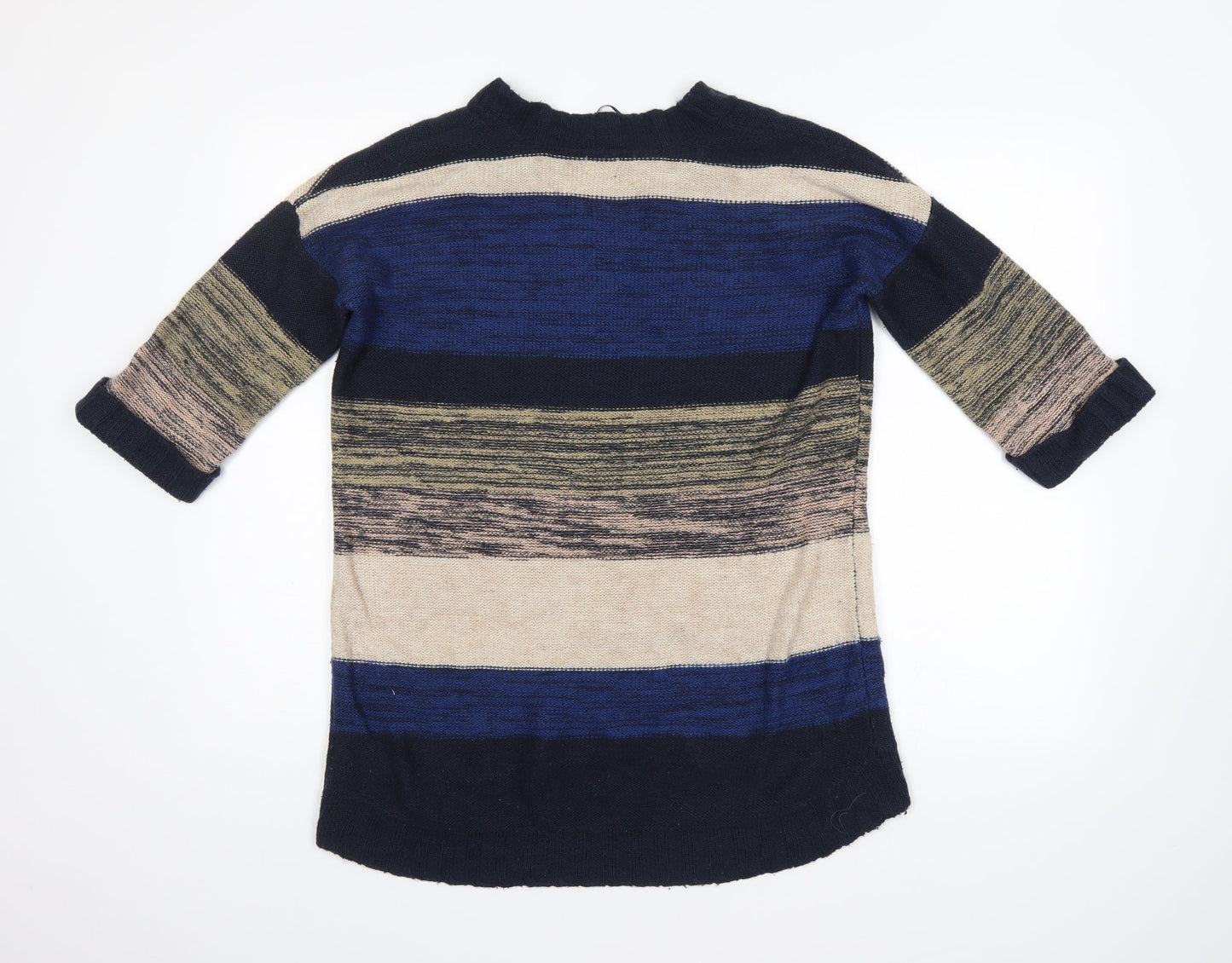 H&M Womens Multicoloured Striped  Pullover Jumper Size XS