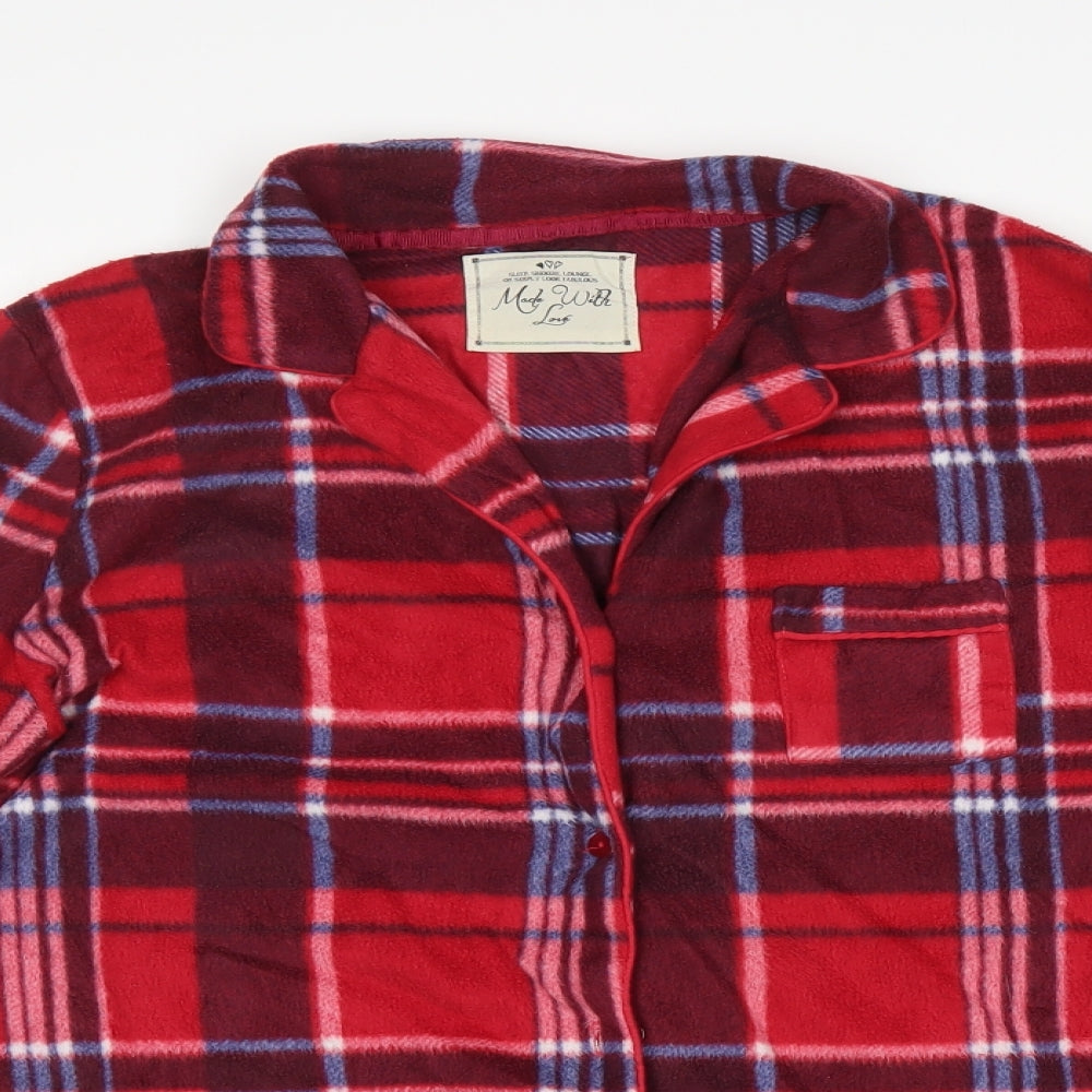 Preworn Womens Red Plaid   Nightshirt Size 14