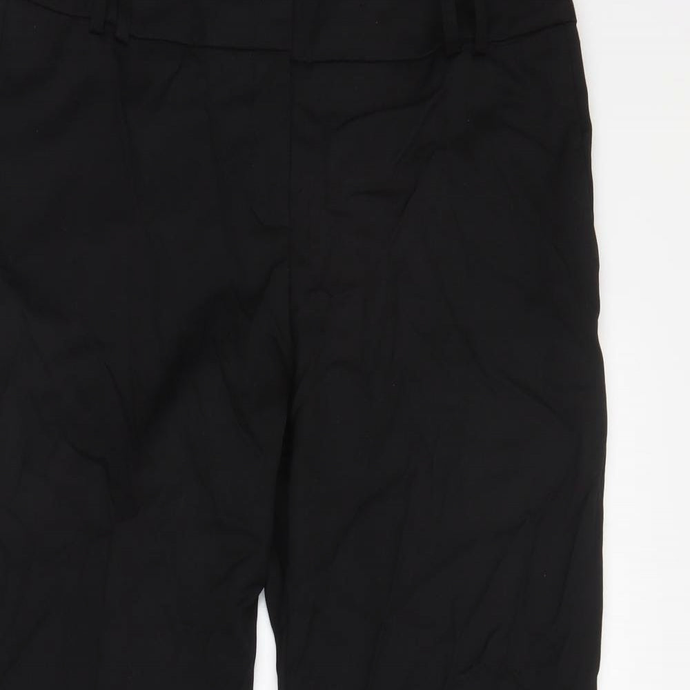 Preworn Womens Black   Trousers  Size 12 L28 in