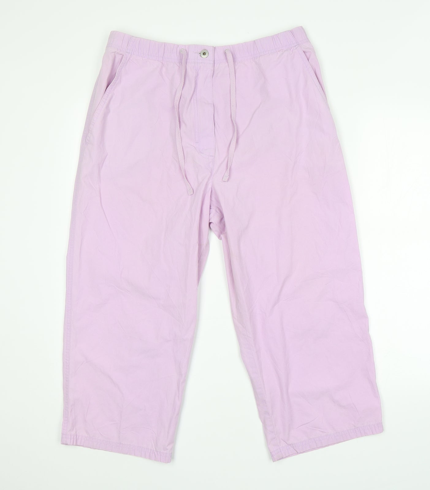 Preworn Womens Pink   Cropped Trousers  L36 in