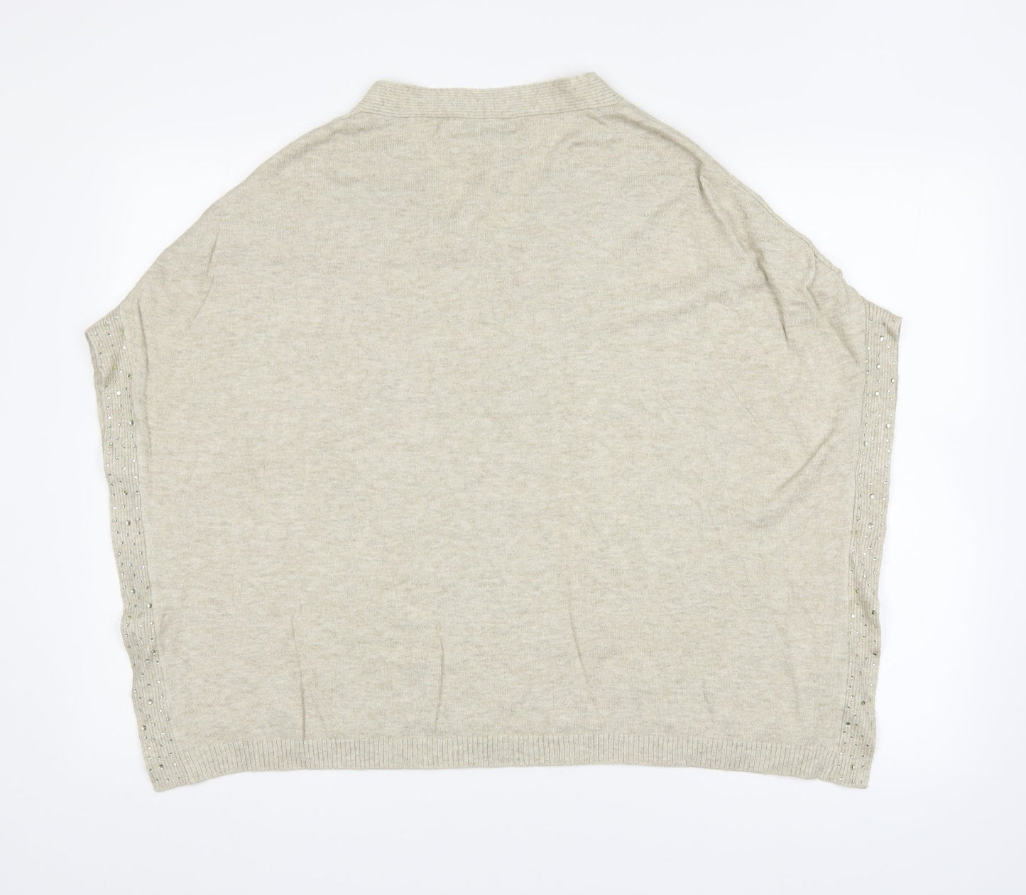 NEXT Womens Beige   Wrap Jumper Size 8