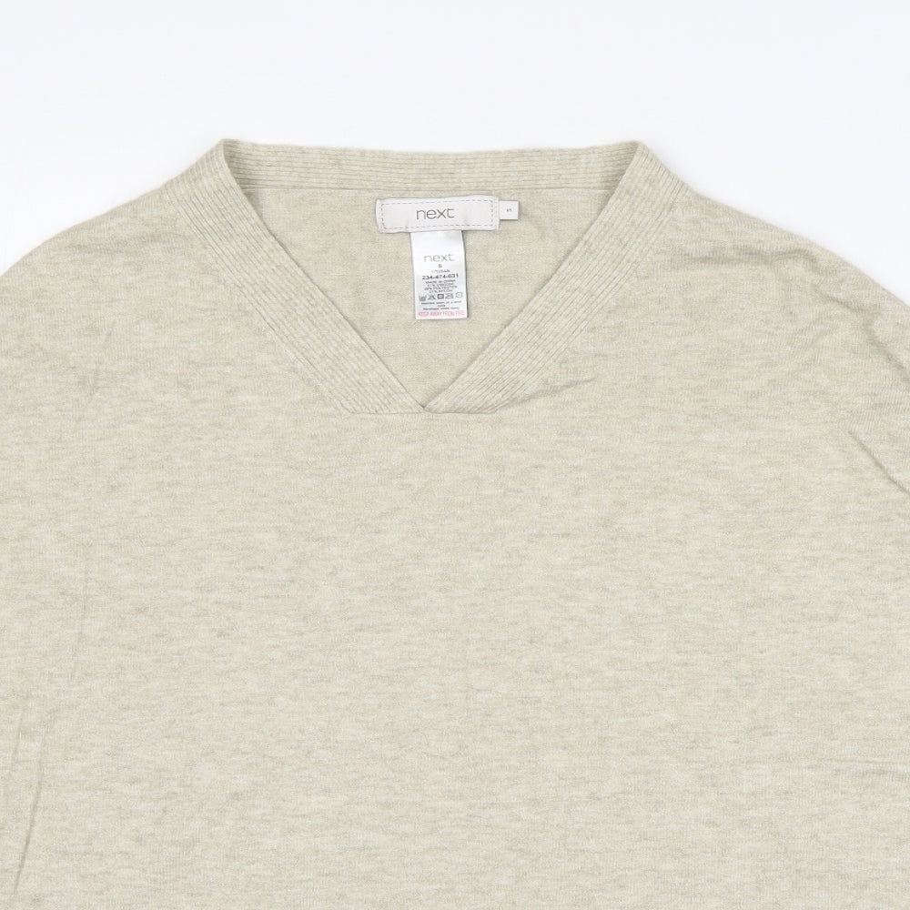 NEXT Womens Beige   Wrap Jumper Size 8