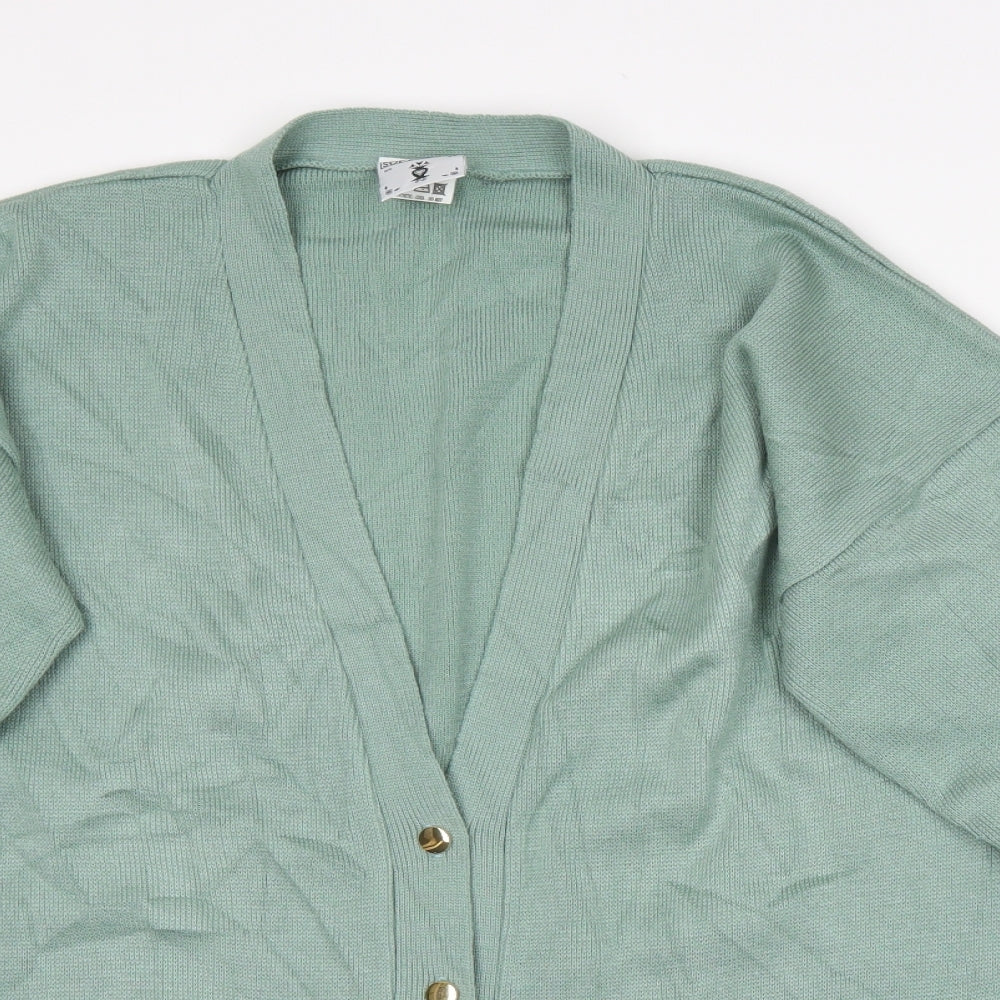 Preworn Womens Green   Cardigan Jumper