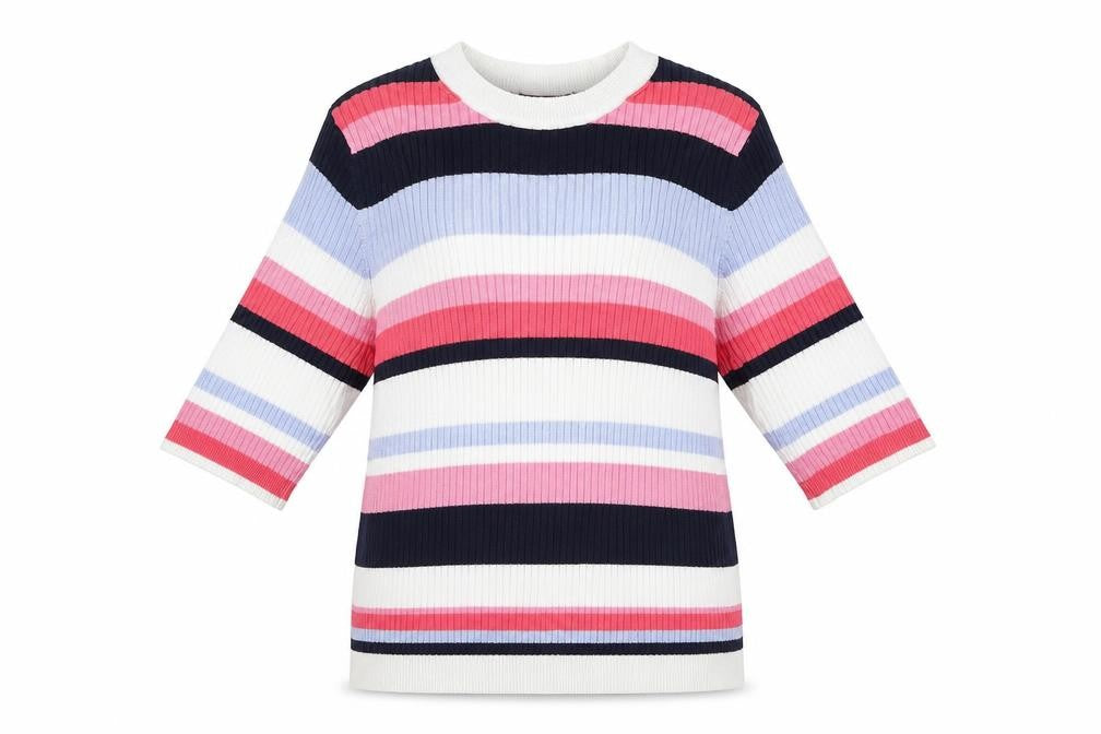 M&S Womens Multicoloured Striped  Pullover Jumper Size 12
