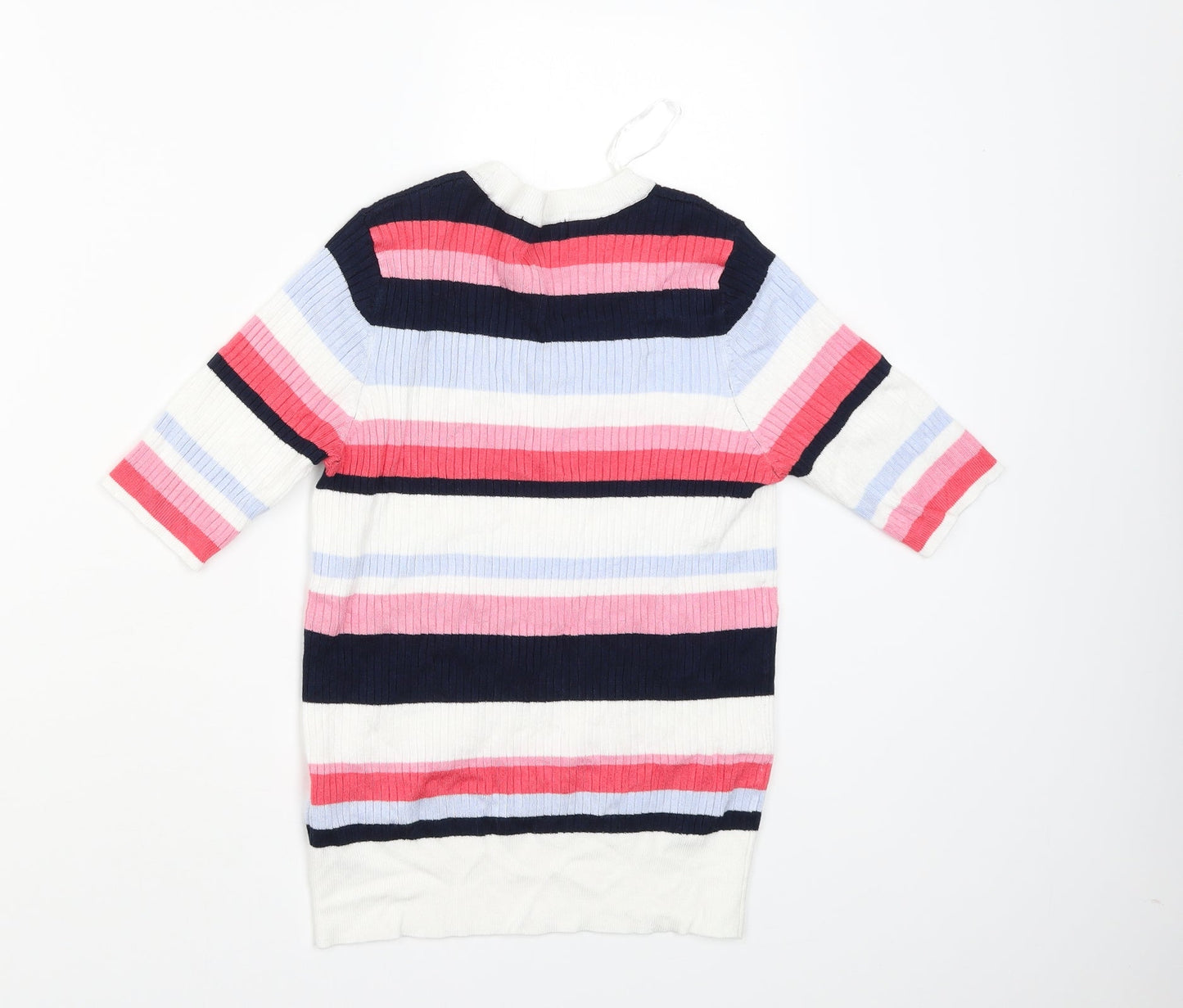 M&S Womens Multicoloured Striped  Pullover Jumper Size 12