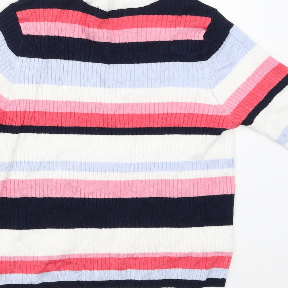 M&S Womens Multicoloured Striped  Pullover Jumper Size 12