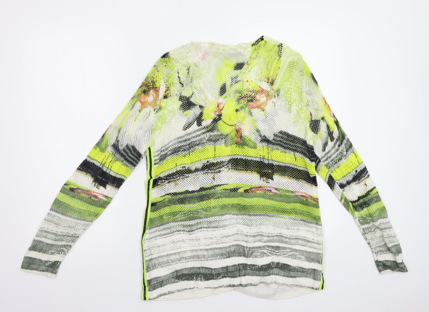 TUZZI Womens Multicoloured Geometric  Cardigan Jumper Size S