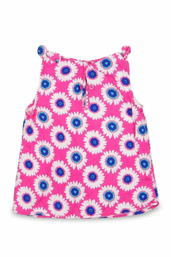M&S Girls Pink Floral  A-Line  Size 2-3 Years