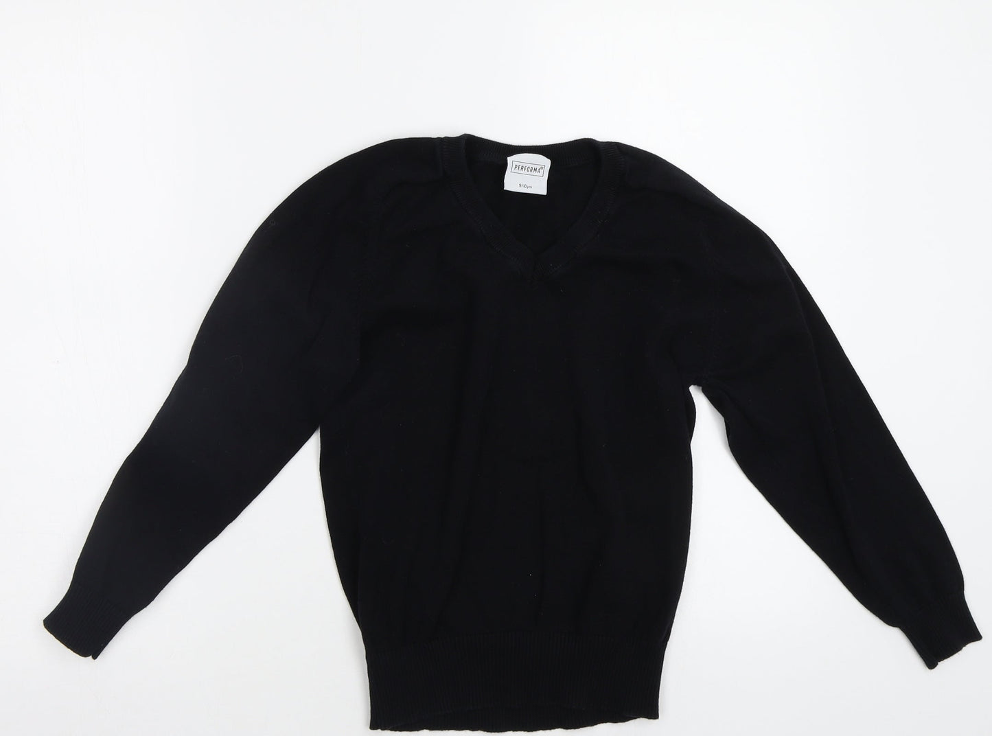 Performa Girls Black   Pullover Jumper Size 9-10 Years