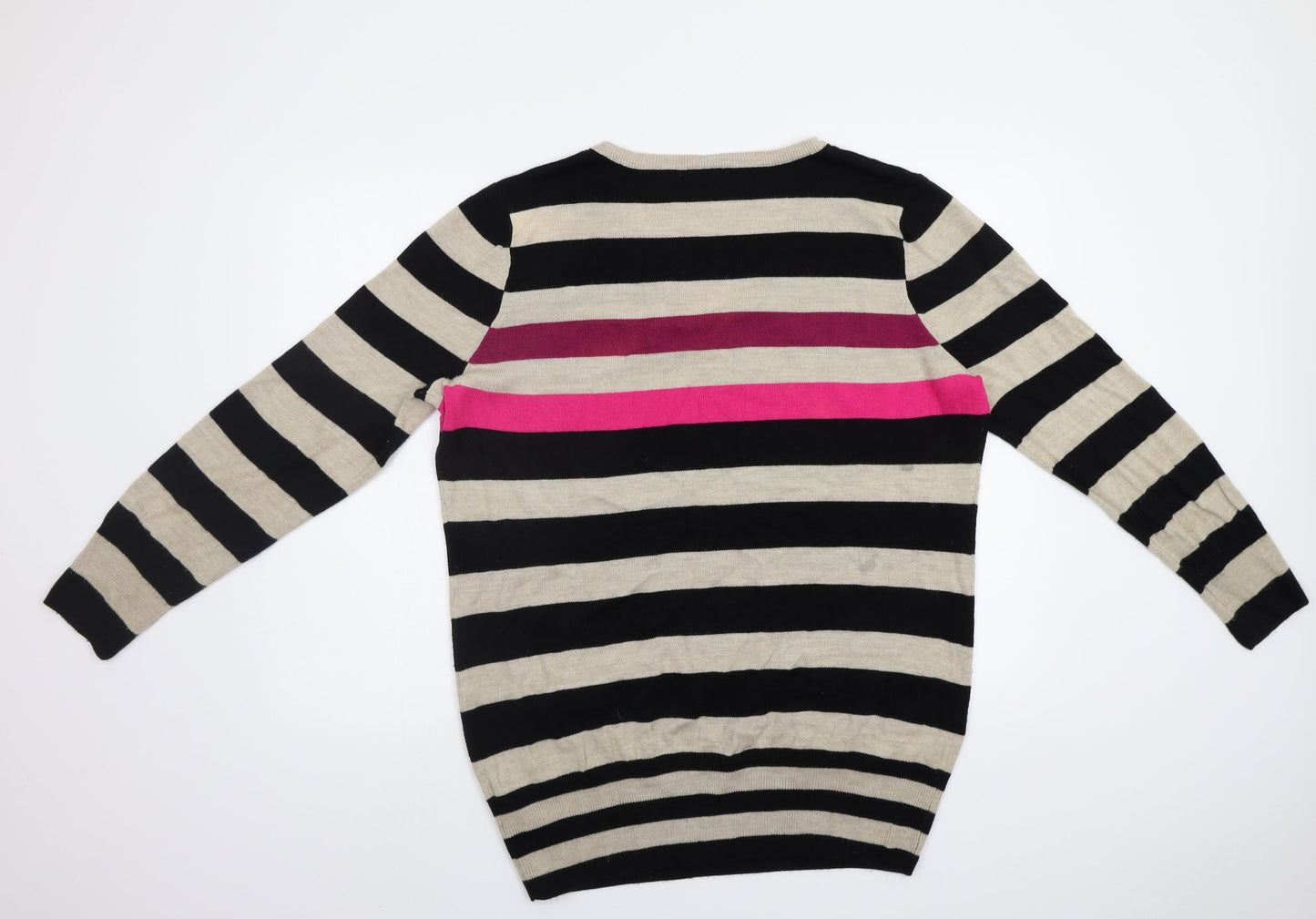South Womens Multicoloured Striped  Pullover Jumper Size L
