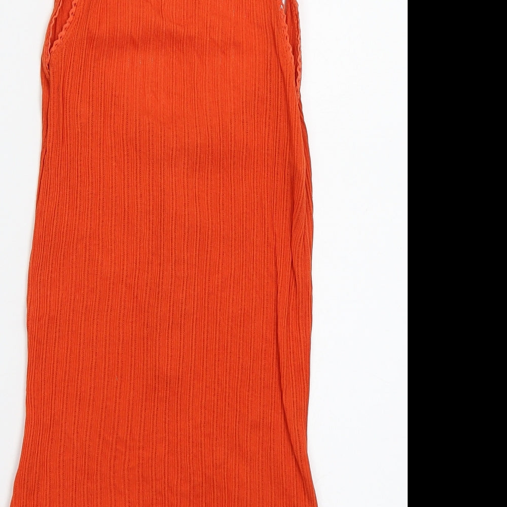 Preworn Womens Orange   Camisole Tank Size S