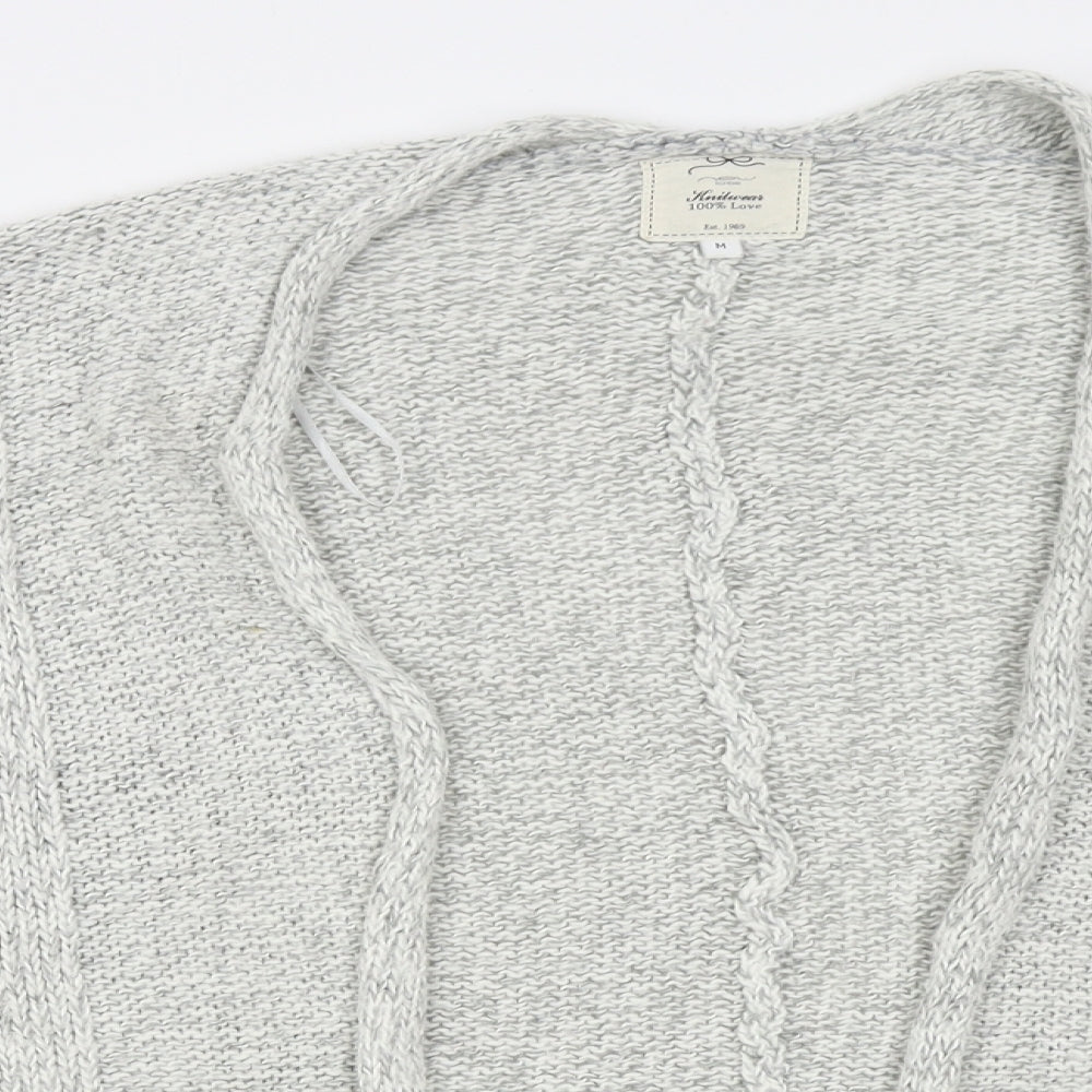 New Look Womens Grey   Cardigan Jumper Size M  -