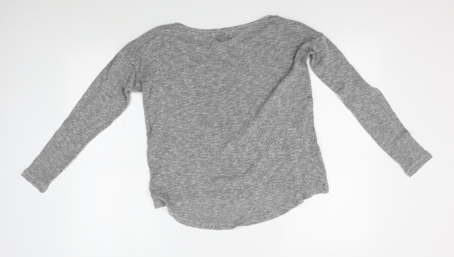 Miss Fiori Womens Grey   Cardigan Jumper Size 14