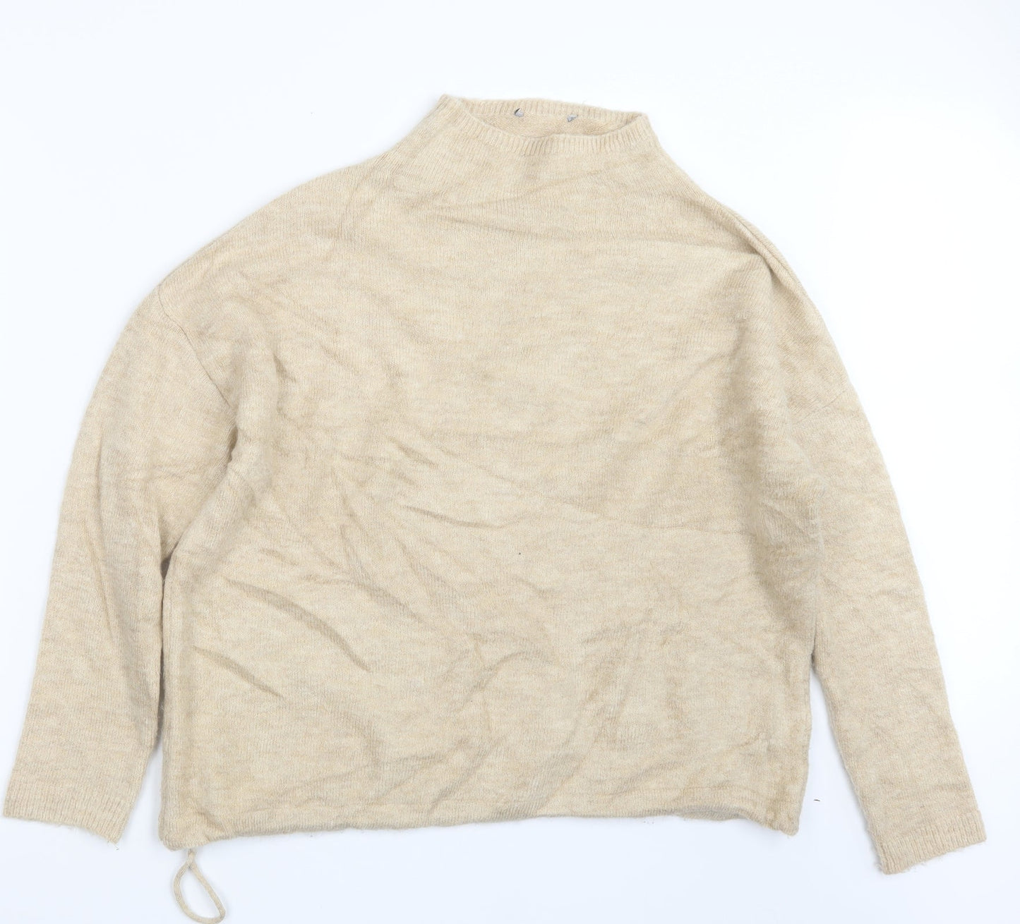Marks and Spencer Womens Beige  Knit Pullover Jumper Size S