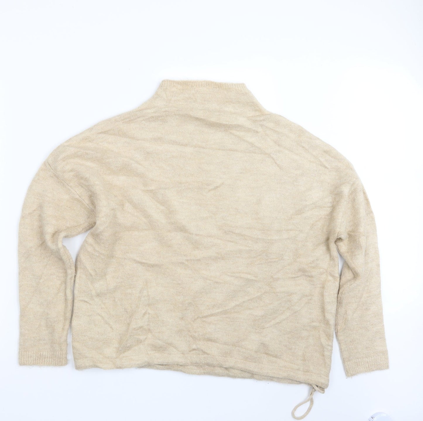 Marks and Spencer Womens Beige  Knit Pullover Jumper Size S