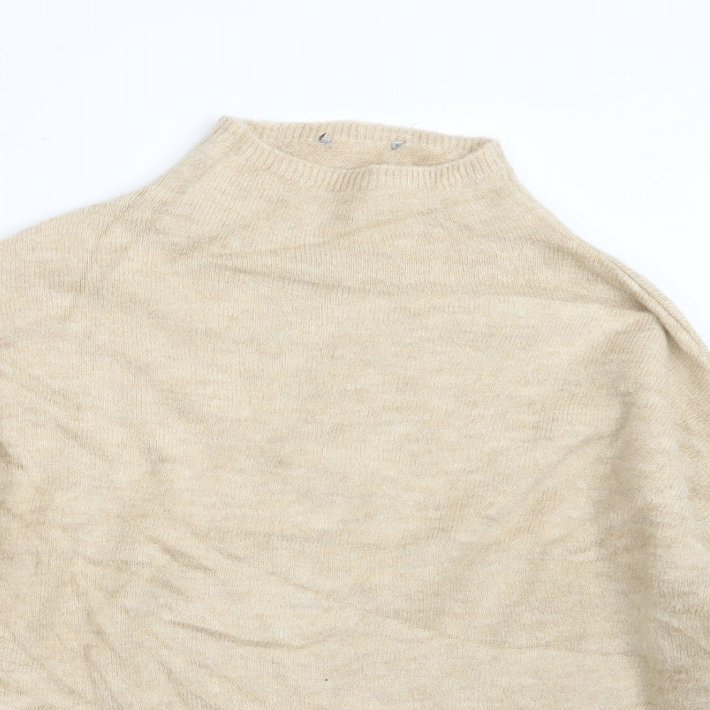 Marks and Spencer Womens Beige  Knit Pullover Jumper Size S