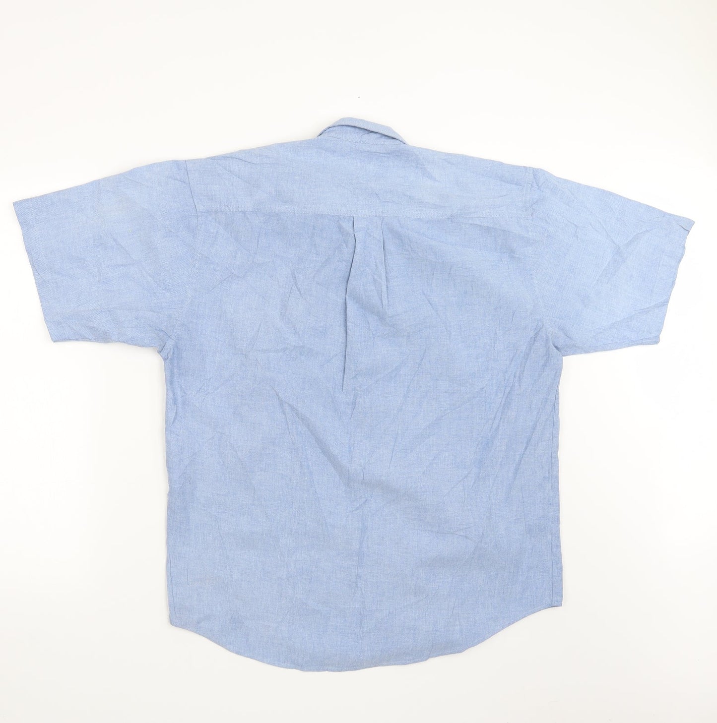 Casual Club Mens Blue    Button-Up Size S