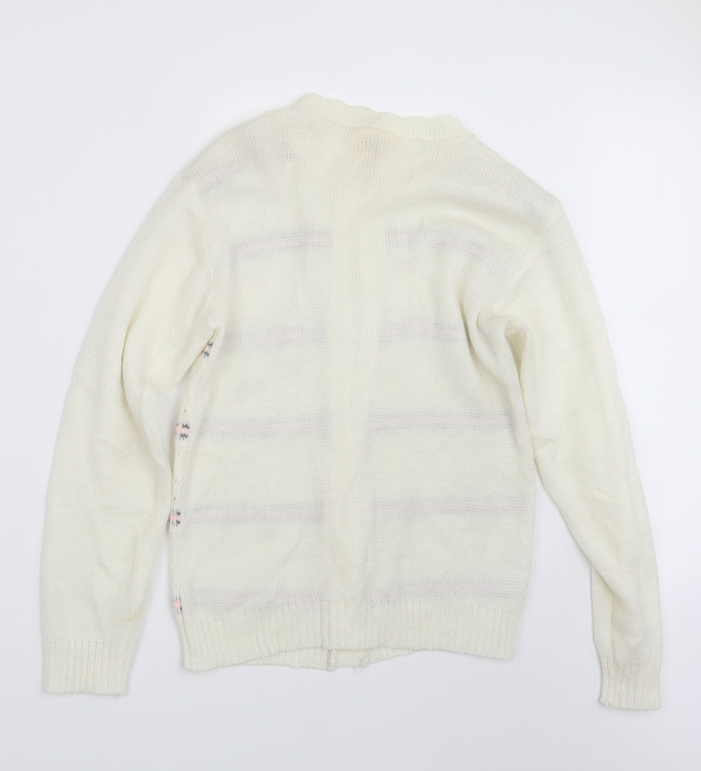 Globe Womens Ivory  Knit Cardigan Jumper Size M