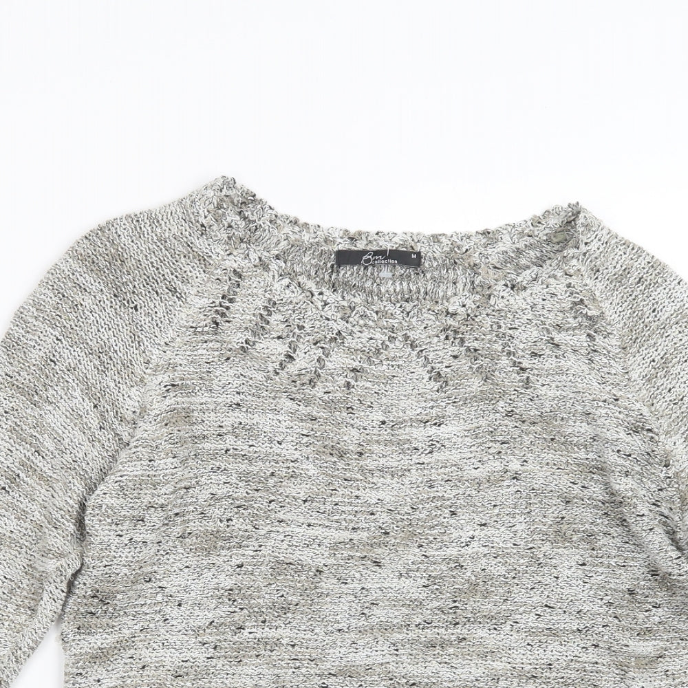 BM Womens Brown  Knit Pullover Jumper Size M