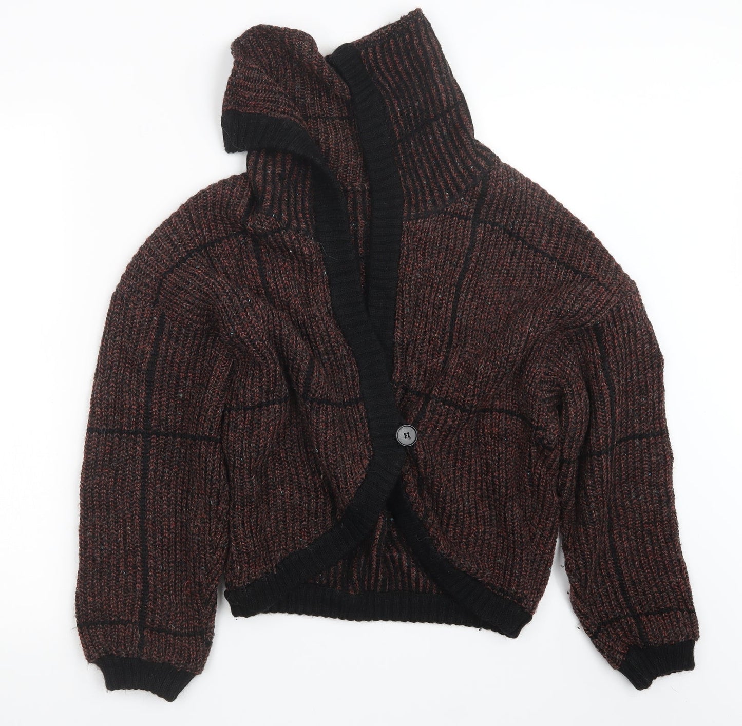 inp Womens Red  Knit Cardigan Jumper Size S