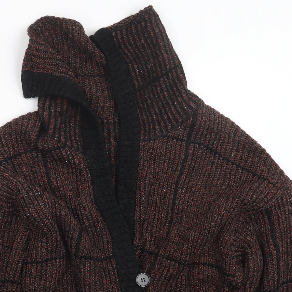 inp Womens Red  Knit Cardigan Jumper Size S