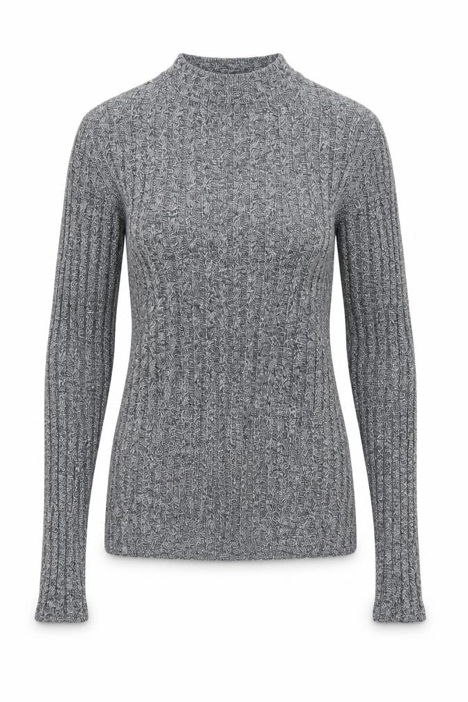 Front view of Atmosphere women’s grey jumper, size UK 12