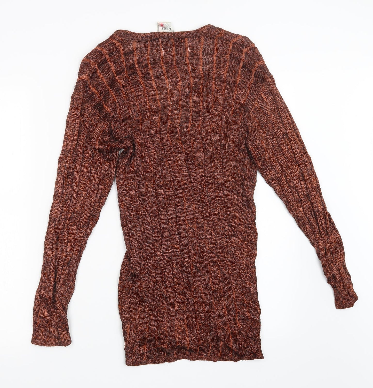 NEXT Womens Orange   Cardigan Jumper Size S