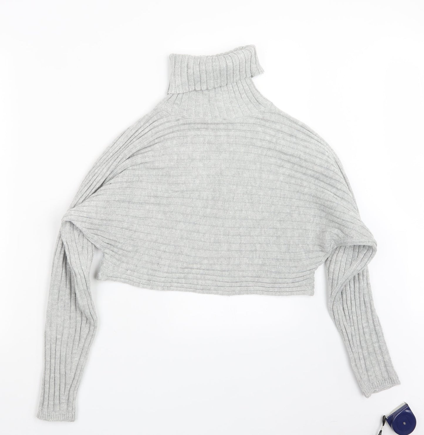 New Look Womens Grey  Knit Pullover Jumper Size S