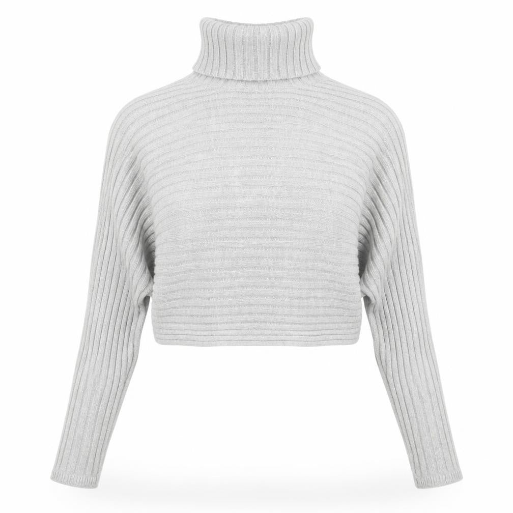 New Look Womens Grey  Knit Pullover Jumper Size S