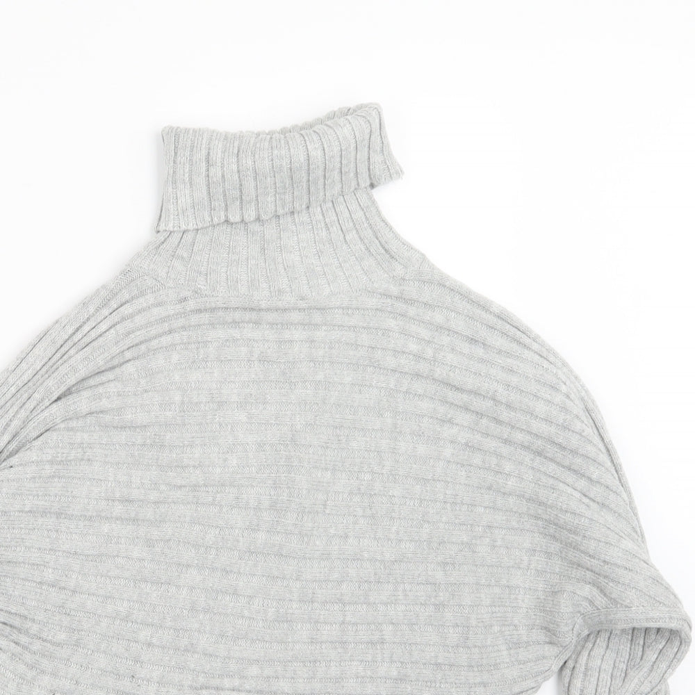 New Look Womens Grey  Knit Pullover Jumper Size S