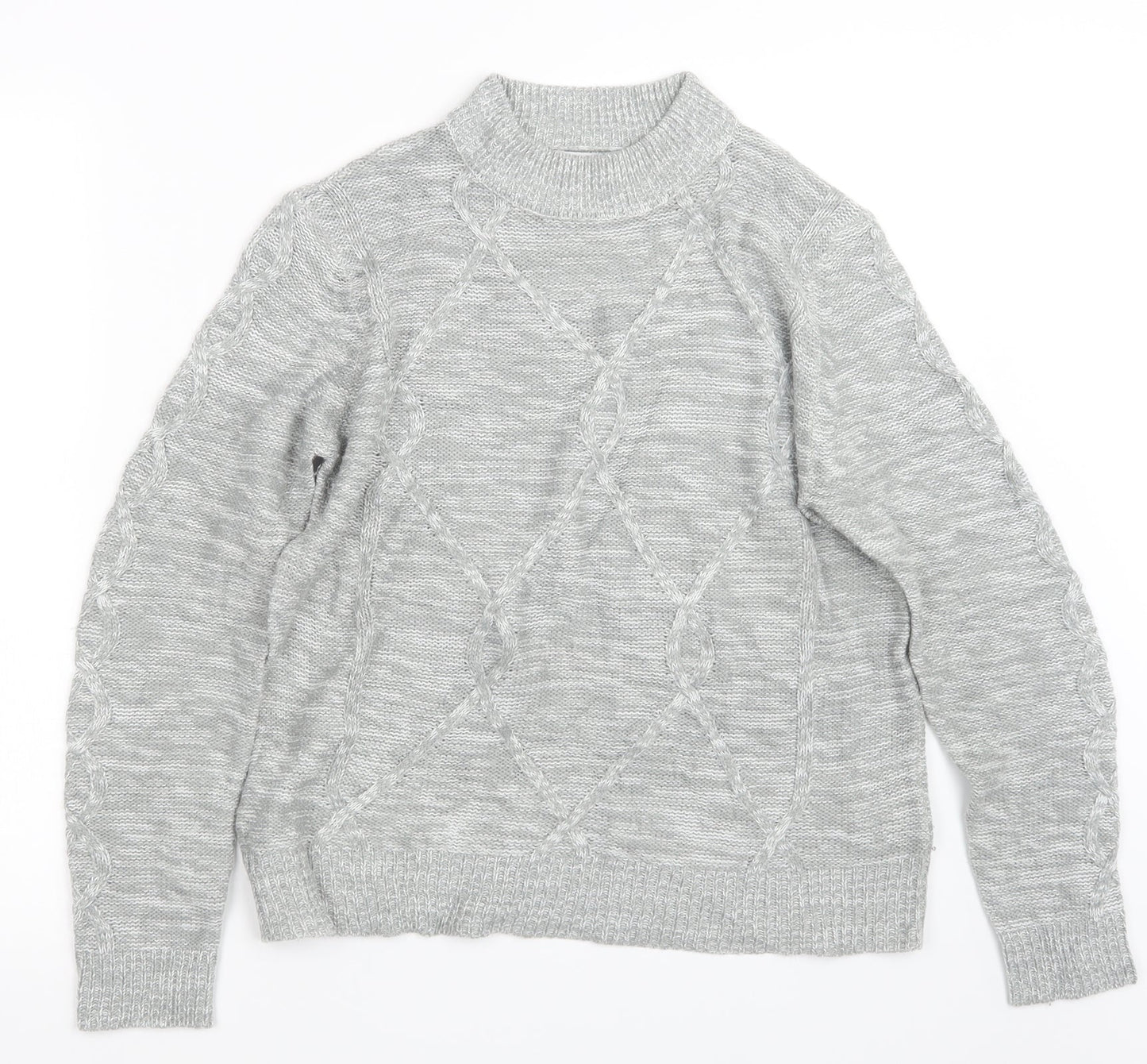 Papaya Womens Grey  Knit Pullover Jumper Size L