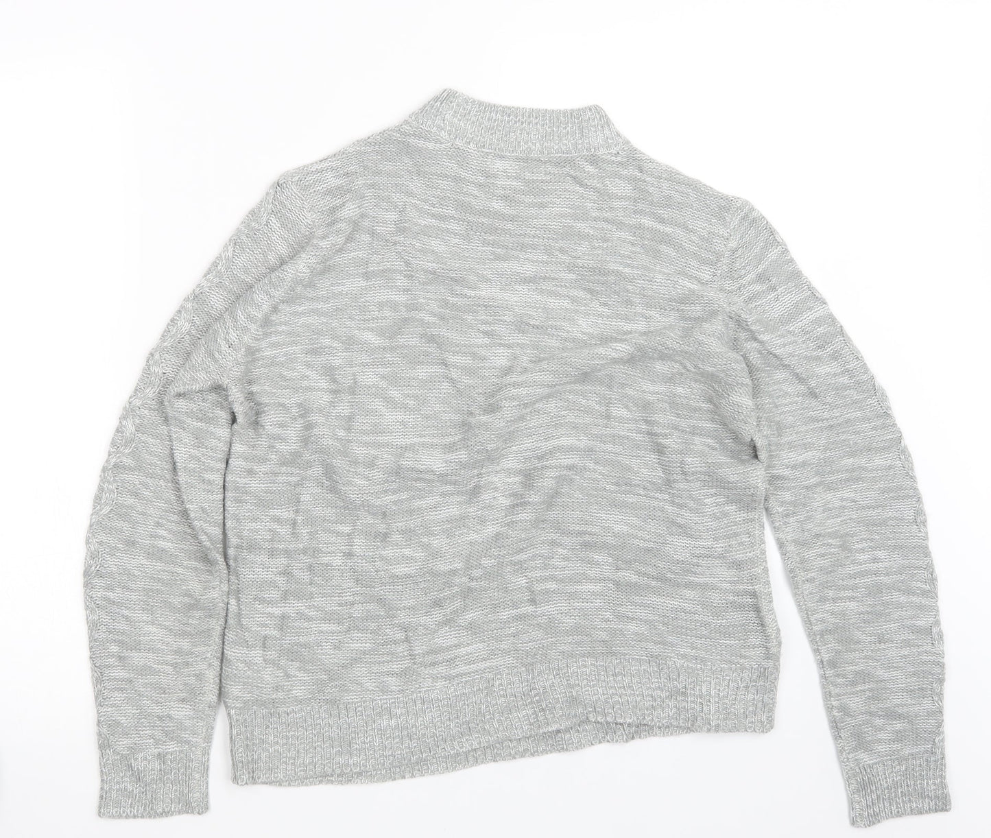Papaya Womens Grey  Knit Pullover Jumper Size L