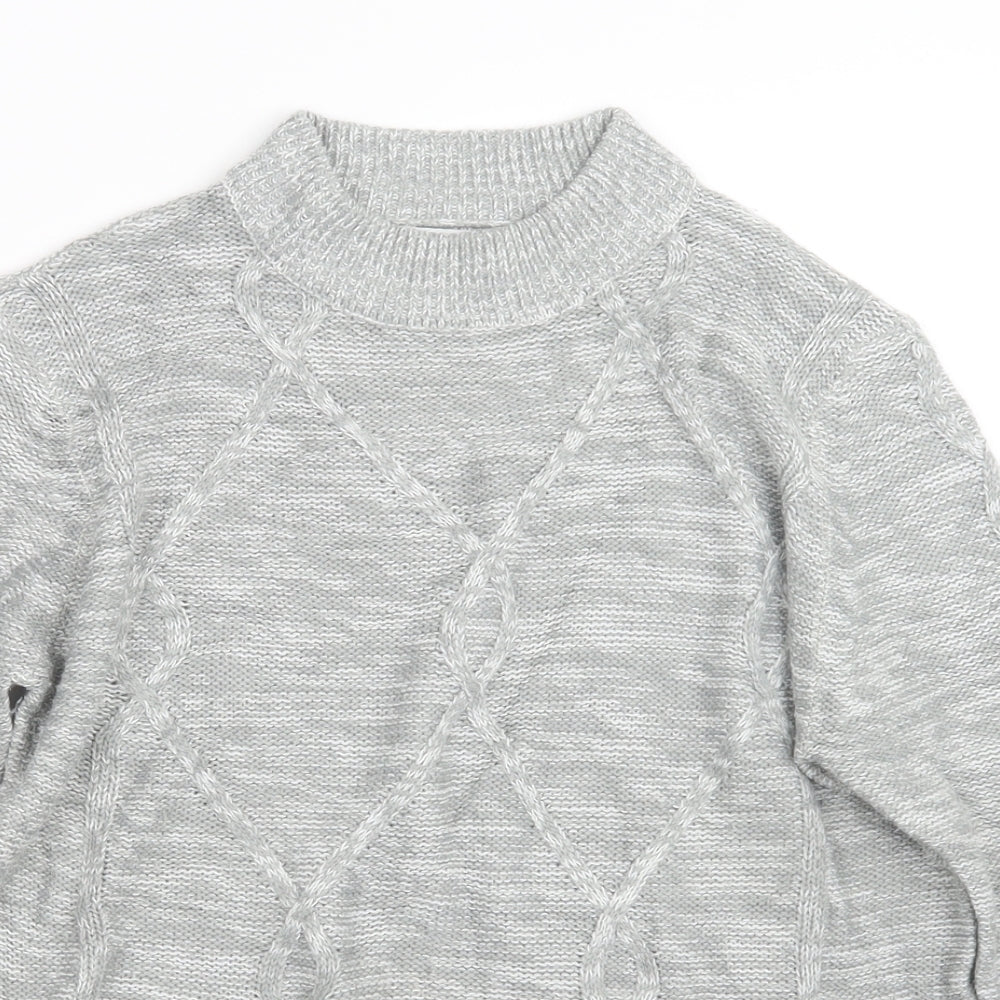 Papaya Womens Grey  Knit Pullover Jumper Size L