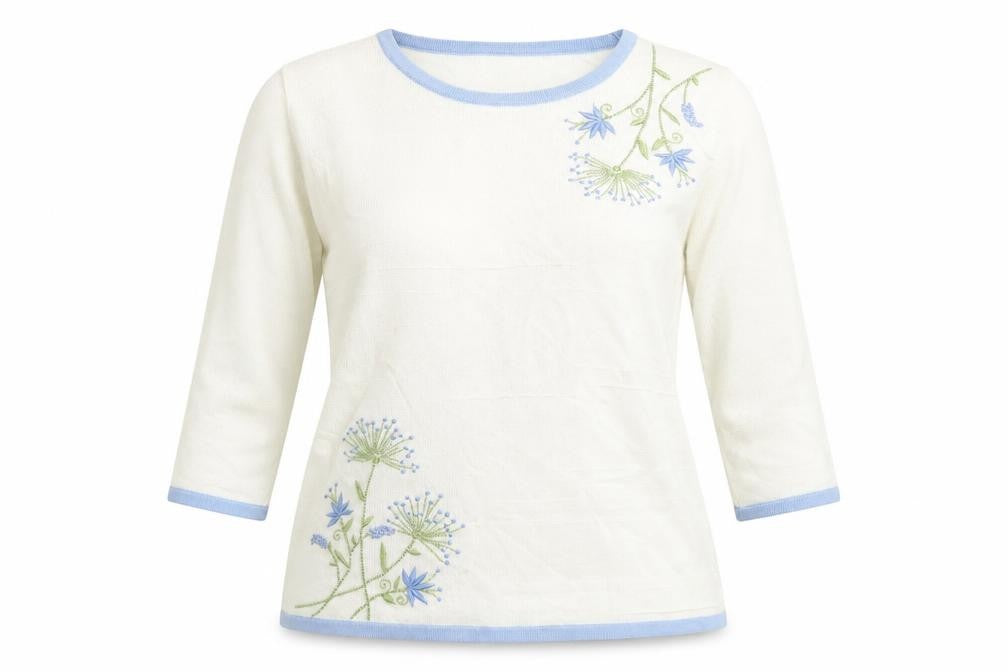 Fay Louise Womens White  Knit Pullover Jumper Size S