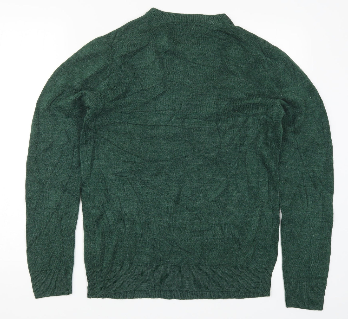 Cedar Wood State Mens Green  Knit Pullover Jumper Size M