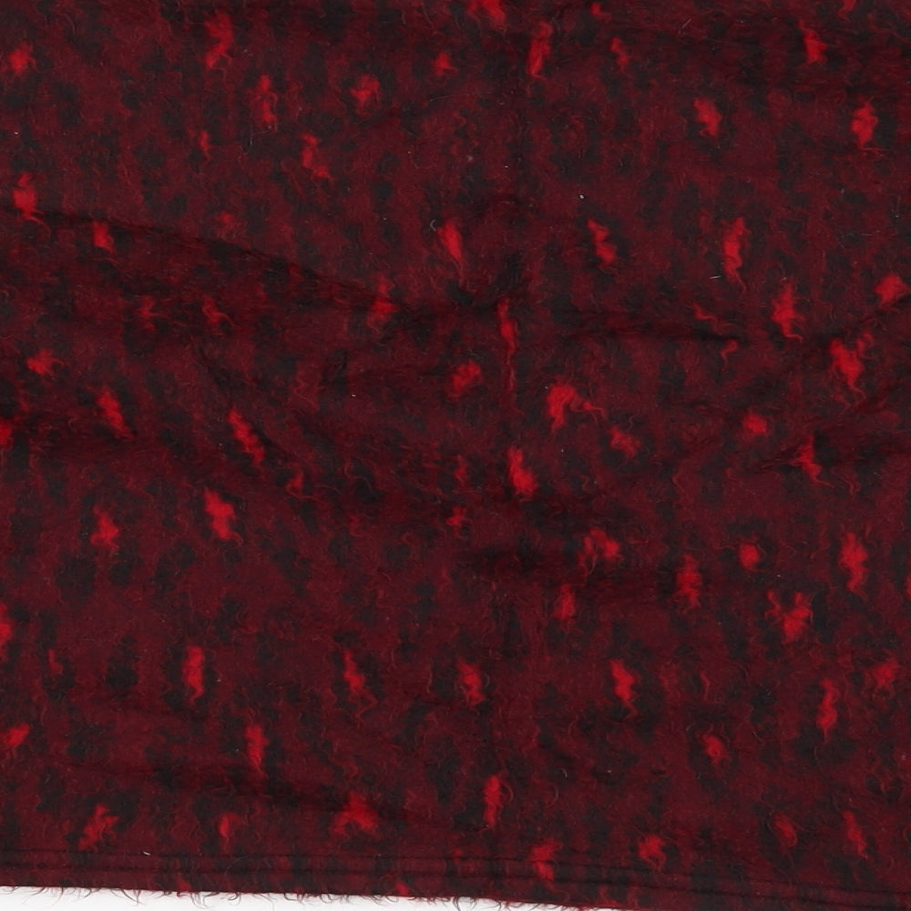New Look Womens Red Animal Print Knit Pullover Jumper Size M