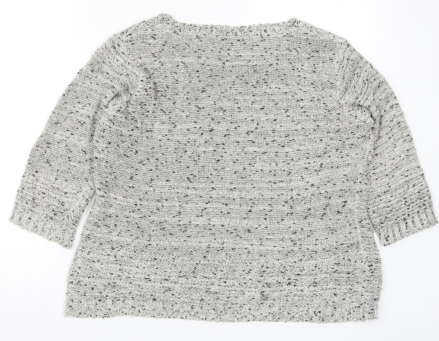 Bonmarché Womens Grey  Knit Pullover Jumper Size M