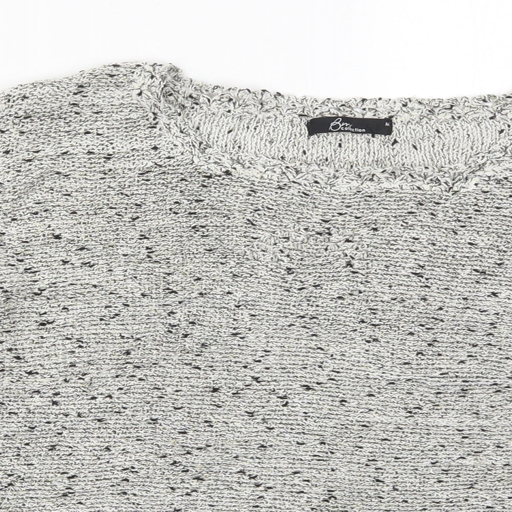 Bonmarché Womens Grey  Knit Pullover Jumper Size M