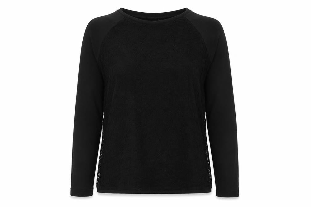 La Redoute  Womens Black  Lace Pullover Jumper Size 10