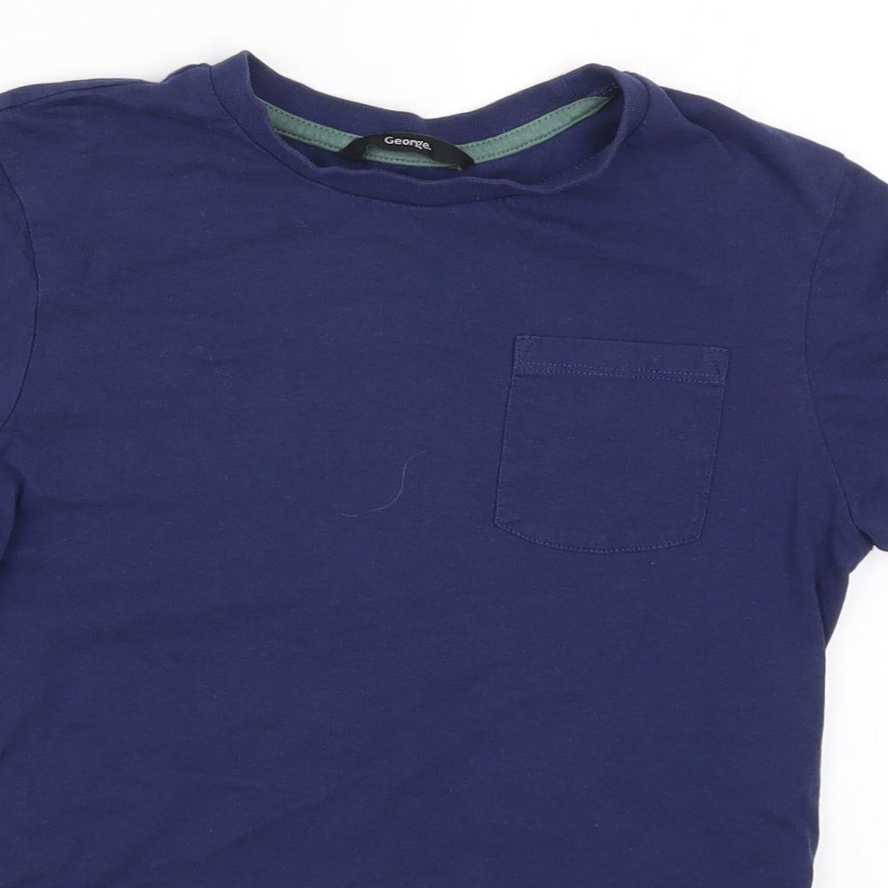 George Boys Blue   Basic T-Shirt Size 9-10 Years