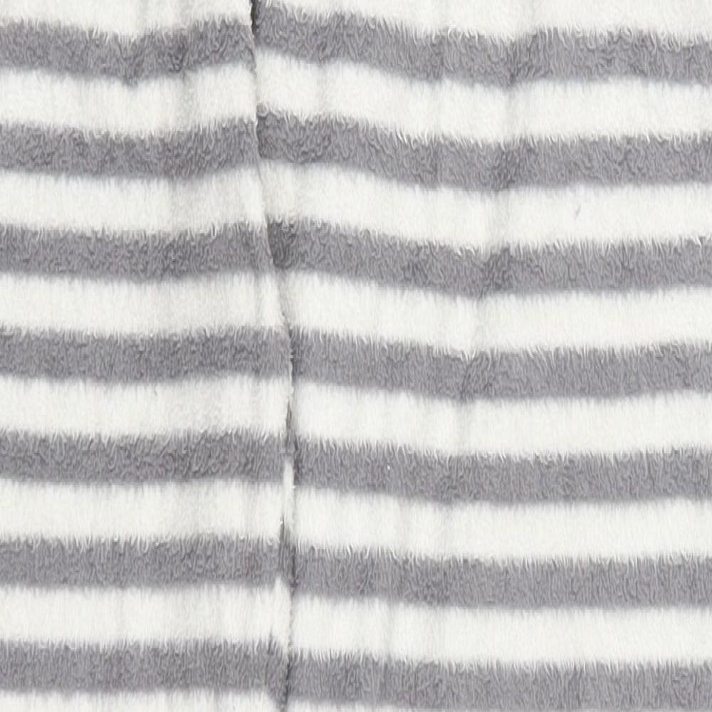 Marks and Spencer Womens Grey Striped  Trousers  Size 6 L27 in - Loungewear