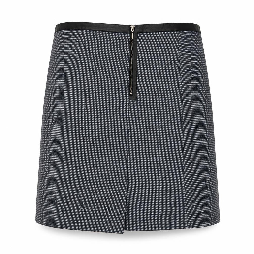 TU Womens Blue Geometric  A-Line Skirt Size 12
