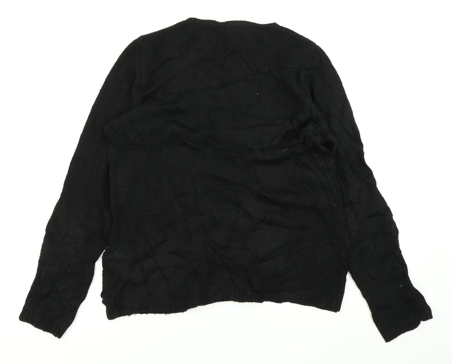 Redoute Womens Black  Knit Pullover Jumper Size 14