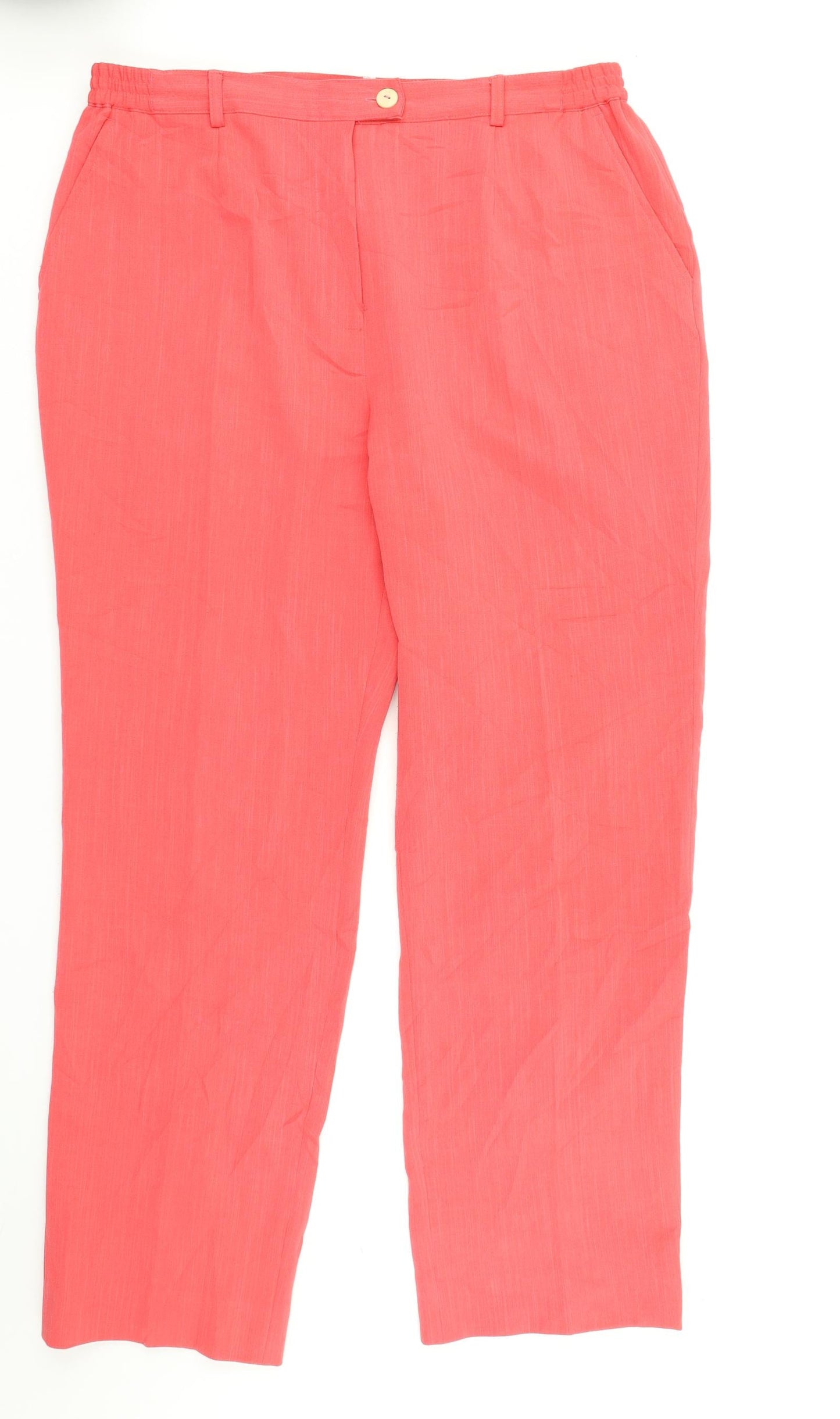 Oscar B Womens Pink   Trousers  Size 20 L28 in